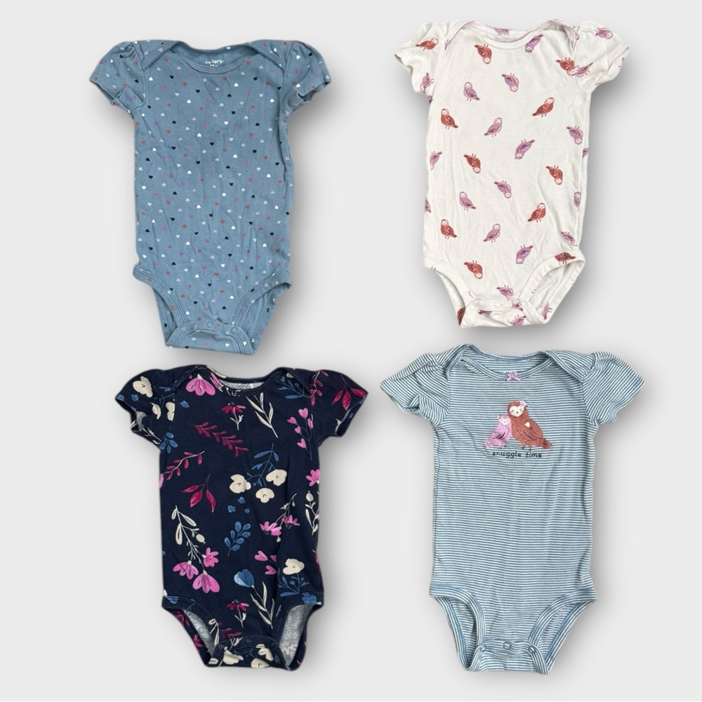 Floral and Polka Dot Kids One Piece Set
